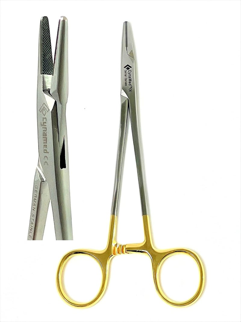 artlab Premium German Mayo Hegar Needle Holder Driver |Needle Driver with Tungsten Carbide Inserts Tip |Dental Ortho Needle Holder Locking| Sizes (Mayo hegar N/H 6.5") - Image 2